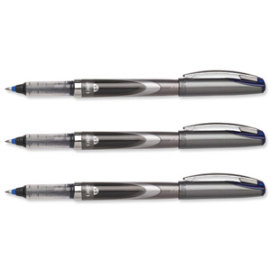 Bic 730 Rollerball Pen Liquid Ink with Clip Needlepoint 0.5mm Tip 0.25mm Line Blue Ref 885802 [Pack 12]