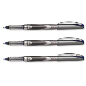 Bic 730 Rollerball Pen Liquid Ink with Clip Cone 0.7mm Tip 0.4mm Line Blue Ref 885797 [Pack 12]