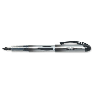 Bic Disposable Fountain Pen with Ink Window Iridium Nib Line 0.7mm Black Ref 847611 [Pack 12] Ident: 73F