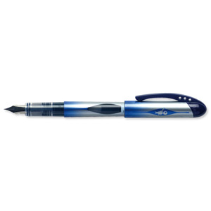 Bic Disposable Fountain Pen with Ink Window Iridium Nib Line 0.7mm Blue Ref 847610 [Pack 12] Ident: 73F