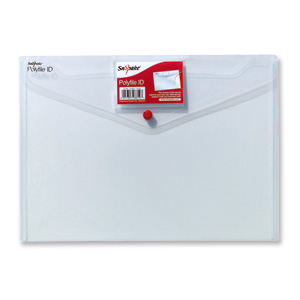 Snopake Polyfile ID Wallet File Polypropylene with Card Holder A4 Clear Ref 12560 [Pack 5]