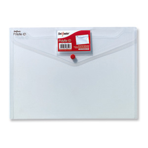 Snopake Polyfile ID Wallet File Polypropylene with Card Holder A4 Clear Ref 12560 [Pack 5] Ident: 195B