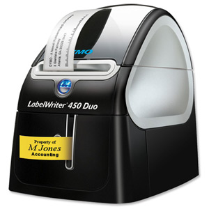 Dymo Labelwriter 450 Duo USB with Software 71 per minute for 13 Types and D1 6-24mm Ref S0838960 Ident: 721C