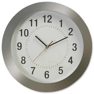 Large Wall Clock Diameter 380mm Grey Ident: 486B