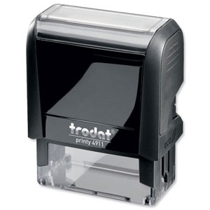 Trodat Printy VC/4911 Custom Stamp Self-Inking Up to 4 lines 38x14mm Ref 199895 Ident: 348E