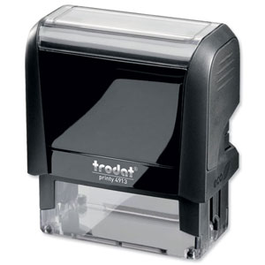 Trodat Printy VC/4913 Custom Stamp Self-Inking Up to 6 lines 60x23mm Ref 199897 Ident: 348E