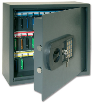 High Security Key Safe with Electronic Key Pad and 30mm Double Bolt Locking 60 Keys Ident: 556D