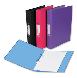 Eastlight Colorado Ring Binders 2 O-Ring Size 25mm A4 Black Ref 53445 [Pack 10]