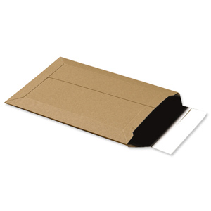 Envelope Brown Card Dual Seal System 450gsm A4 Plus [Pack 25] Ident: 147D