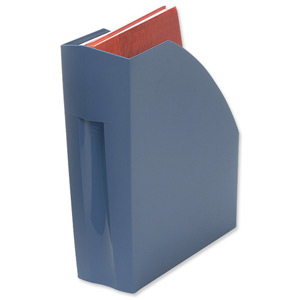 Mutiform Forever Magazine File Recycled Plastic A4plus Cobalt Blue Ref 180101D