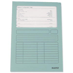 Leitz Window Folder A4 Light Blue Ref 3950-00-30 [Pack 100] Ident: 184B