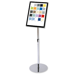 Sign Holder with Bevel Magnetic Cover Floor Standing Heavyweight A3 Ident: 290G