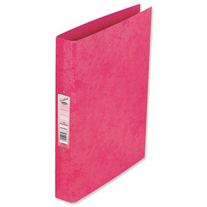 Concord Contrast Ring Binder Laminated 2 O-Ring Capacity 25mm A4 Raspberry Ref 82201 [Pack 10] Ident: 216C