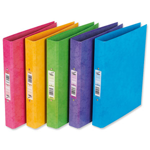 Concord Contrast Ring Binder Laminated 2 O-Ring Capacity 25mm A4 Assorted Ref 82203 [Pack 10] Ident: 216C