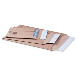 Corrugated Envelope Dual Seal System Tear Strip 400gsm W150xD250xH50mm [Pack 25] Ident: 147C