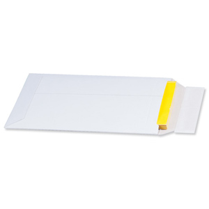 Envelope White Card Dual Seal 450gsm W205xD262xH30mm B5 Plus [Pack 25]