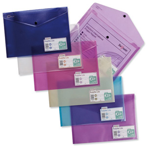 Snopake Polyfile Lite Wallet File Polypropylene Durable A4 Assorted Ref 15411 [Pack 5] Ident: 195D