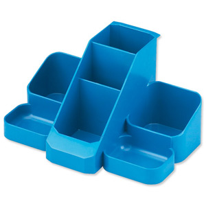 Avery Basics Desk Tidy 7 Compartments W164xD116xH85mm Blue Ref 1137BLUE Ident: 326I