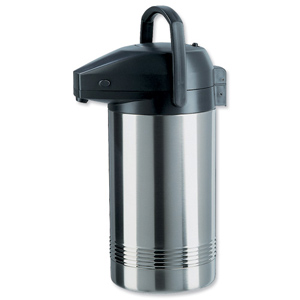 Pump Pot Vacuum Jug Stainless Steel Interior 3.8L