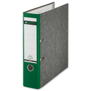 Leitz Standard Lever Arch File 80mm Spine A4 Green Ref 1080-55 [Pack 10] Ident: 225D