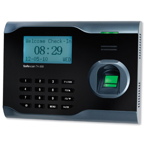 Safescan Time Attendance System 2200 Users Fingerprint Sensor TA-850 Ref 125-0323 Ident: 555A