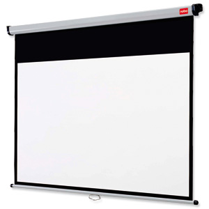 Nobo Wall Projection Screen for DLP LCD Widescreen 16:10 Format Black-bordered W1750xH1093mm Ref 1902550