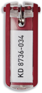 Durable Key Clip Red Ref 1957-03 [Pack 6] Ident: 556H