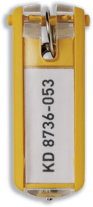 Durable Key Clip Yellow Ref 1957-04 [Pack 6] Ident: 556H