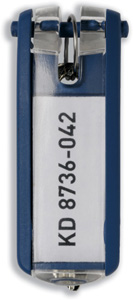 Durable Key Clip D Blue Ref 1957-07 [Pack 6]