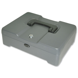 Cash Manager Security Box 8 Compartments and Coin Counter Tray Mercury Ident: 558H