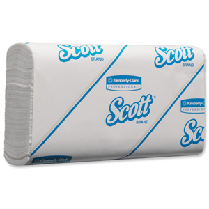 Scott Slimfold Hand Towels Sleeve of 110 Towels 295x190mm Ref 5856 [Packed 16 Sleeves] Ident: 594D
