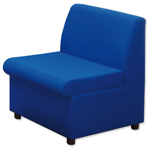 Trexus Modular Reception Chair Fully Upholstered Seat W590xD500xH420mm Blue Ident: 413A