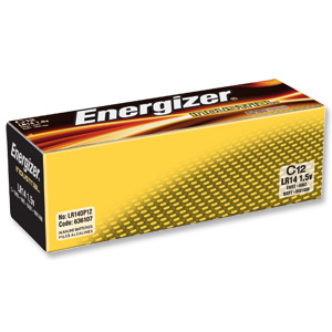 Energizer Industrial Battery Long Life LR14 1.5V C Ref 636108 [Pack 12] Ident: 648E
