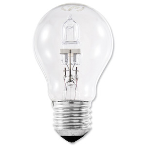 Light Bulb Energy Saving GLS Halogen Screw Fitting 70W Clear
