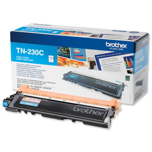 Brother Laser Toner Cartridge Page Life 1400pp Cyan Ref TN230C Ident: 680A