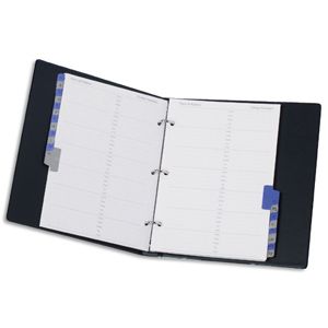 Binder for Telephone Index Book with Matching A-Z Index and 20 Sheets A5 Black Ident: 337C