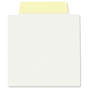 Avery NoteTab Square Repositionable Write-on Tabs 76x89mm Pastel Yellow Ref 8358 [Pack 10]