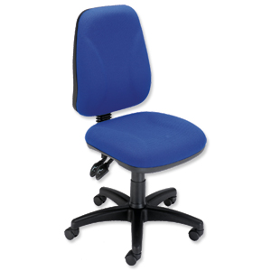 Trexus Intro High Back Permanent Contact Chair Seat W490xD450xH440-560mm Back H490mm Blue