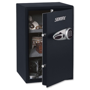 Sentry Security Safe Electronic Lock 6mm Door 3mm Wall 47.4kg W390xD410xH607mm 67.3L Ref T6-331 Ident: 562E