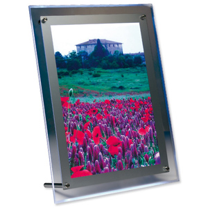 Photo Frame Acrylic Back Lit Size A3 420x297mm Includes 12V Transformer