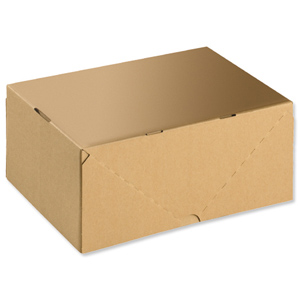 Self Locking Box Carton and Lid A4 305x215x150mm [Pack 10] Ident: 149C