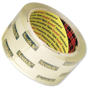 Scotch Packaging Tape Low Noise 48mmx66m Clear Ref 3120CT [Pack 6]