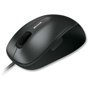 Microsoft Comfort 4500 Mouse Corded USB Ambidextrous with Scroll Wheel 5-button Ref 4FD-00023 Ident: 736B