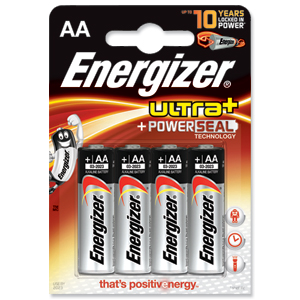 Energizer UltraPlus Battery Alkaline LR06 1.5V AA Ref 637463 [Pack 4]