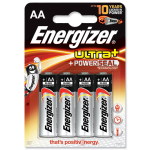 Energizer UltraPlus Battery Alkaline LR06 1.5V AA Ref 637463 [Pack 4] Ident: 368F