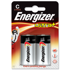 Energizer UltraPlus Battery Alkaline LR14 1.5V C Ref 633004 [Pack 2] Ident: 606B