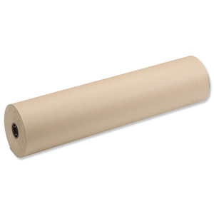 Recycled Kraft Paper Strong Thick for Packaging Roll 70gsm 800mmx240m Brown Ident: 151E