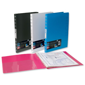 Snopake ReBorn Display Book Refillable Biodegradable 20 Pockets A4 White Ref 15494 [Pack 5]