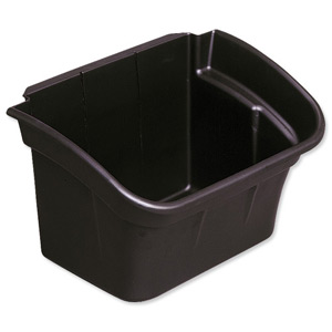 Rubbermaid Utility Bin for Utility Cart W432xD308xH267mm 15L Black Ref 3354-88-BLA Ident: 504E