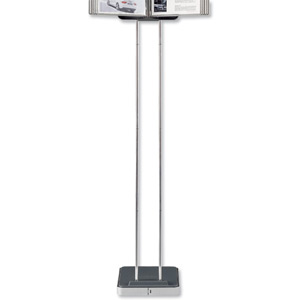 Tarifold Info Stand Classic Floor Unit Weighted Base A4 Adjustable 1.2m Ref 550060